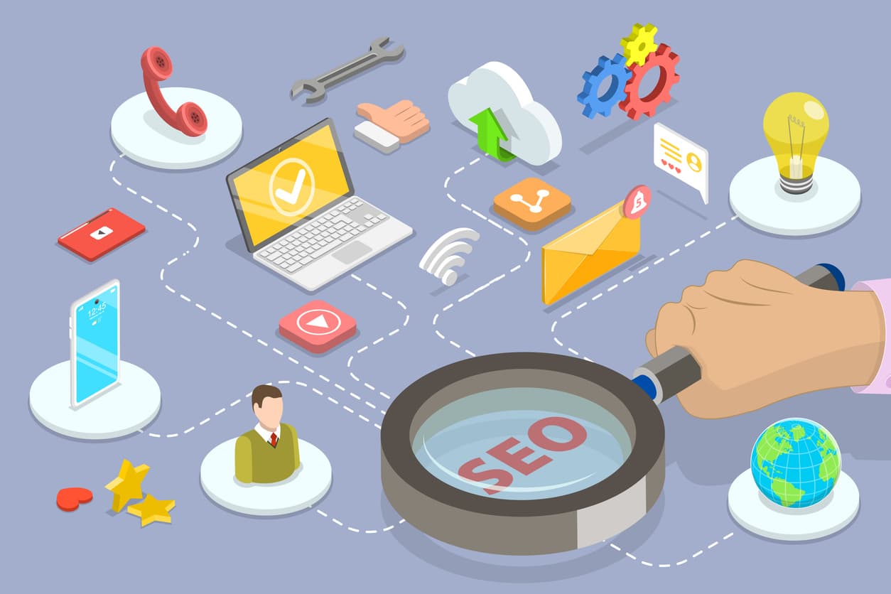 A collection of SEO services.